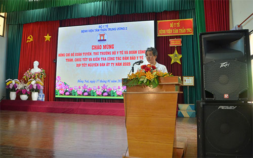 CHÀO MỪNG THỨ TRƯỞNG BỘ Y TẾ VÀ ĐOÀN CÔNG TÁC THĂM, CHÚC TẾT VÀ KIỂM TRA CÔNG TÁC ĐẢM BẢO Y TẾ DỊP TẾT NGUYÊN ĐÁN ẤT TỴ NĂM 2025