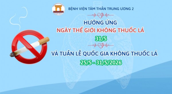 Hưởng ứng ngày thế giới không thuốc lá 31/5
tuần lễ Quốc gia không thuốc lá 25 – 31/5/2026